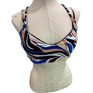 XL Hurley Womens New Sand Dunes Max Pull On Swim Top Added Support